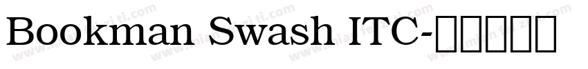 Bookman Swash ITC字体转换